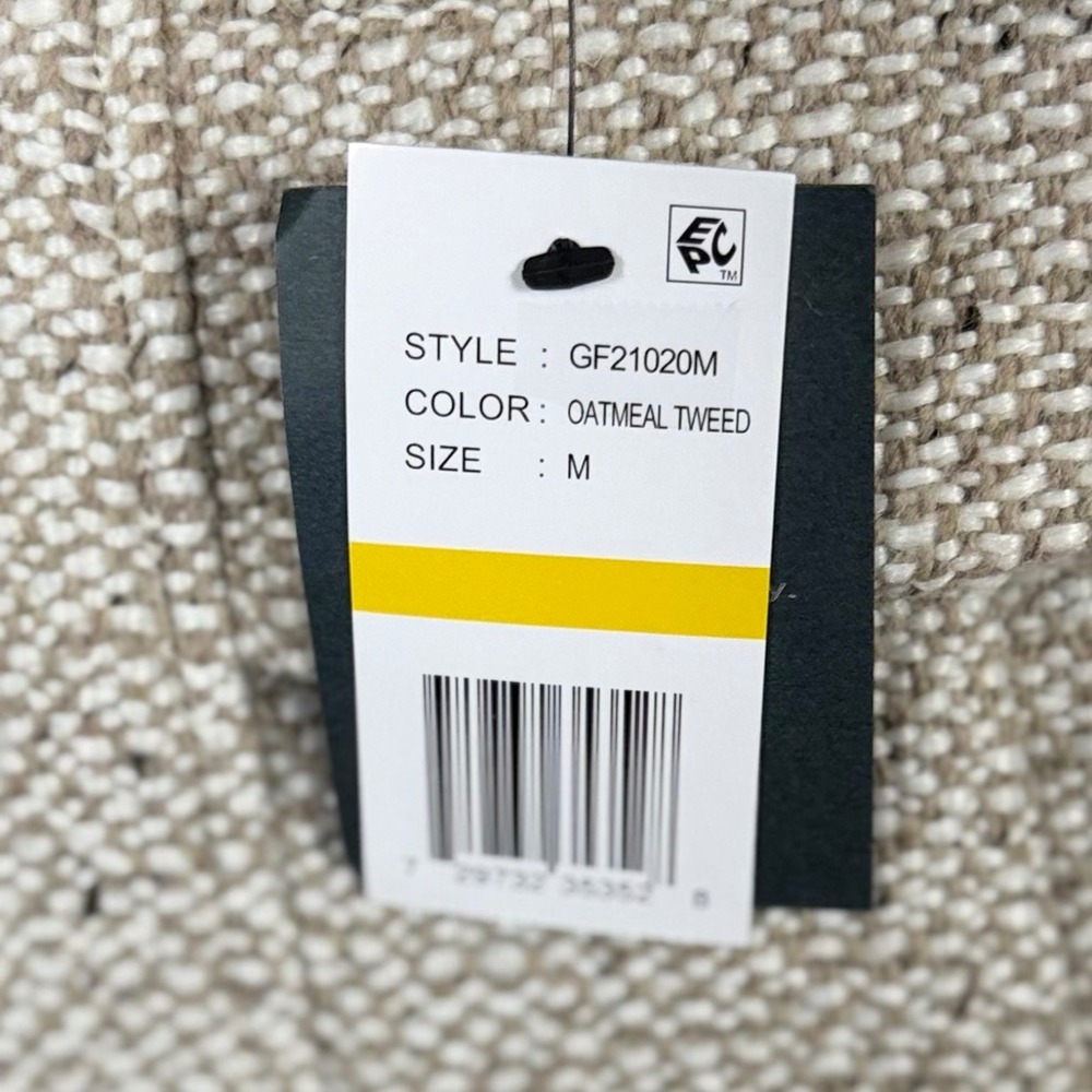 Gallery New York Walker Coat Medium Oatmeal Tweed Wool Blend NWT Chic Old Money - Picture 3 of 11